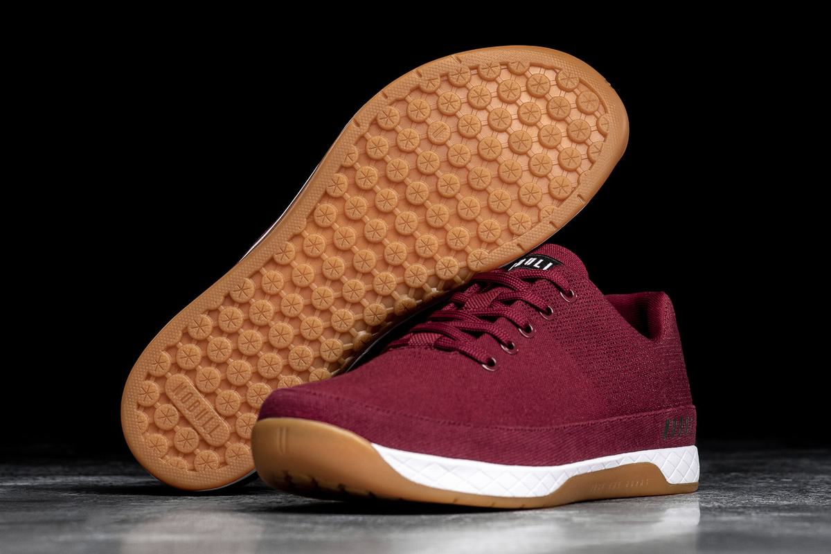 Nobull Canvas Men's Trainers Burgundy | Australia (CQ3582)